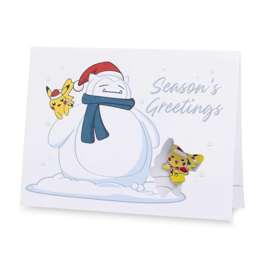 ポケモンセンター限定 Together for the Holidays ピン & グリーティングカード