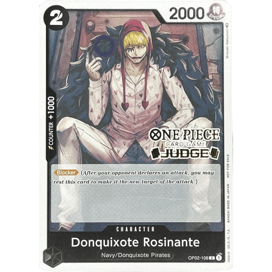 【英語版】ワンピースカード ドンキホーテ・ロシナンテ ジャッジパック vol.2/ Donquixote Rosinante (英OP02-108)