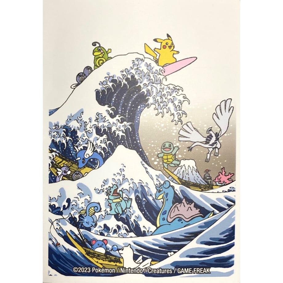 【バラ】 海外ポケセン仕様 GREAT WAVE PIKACHU™ & FRIENDS スリーブ (2023)