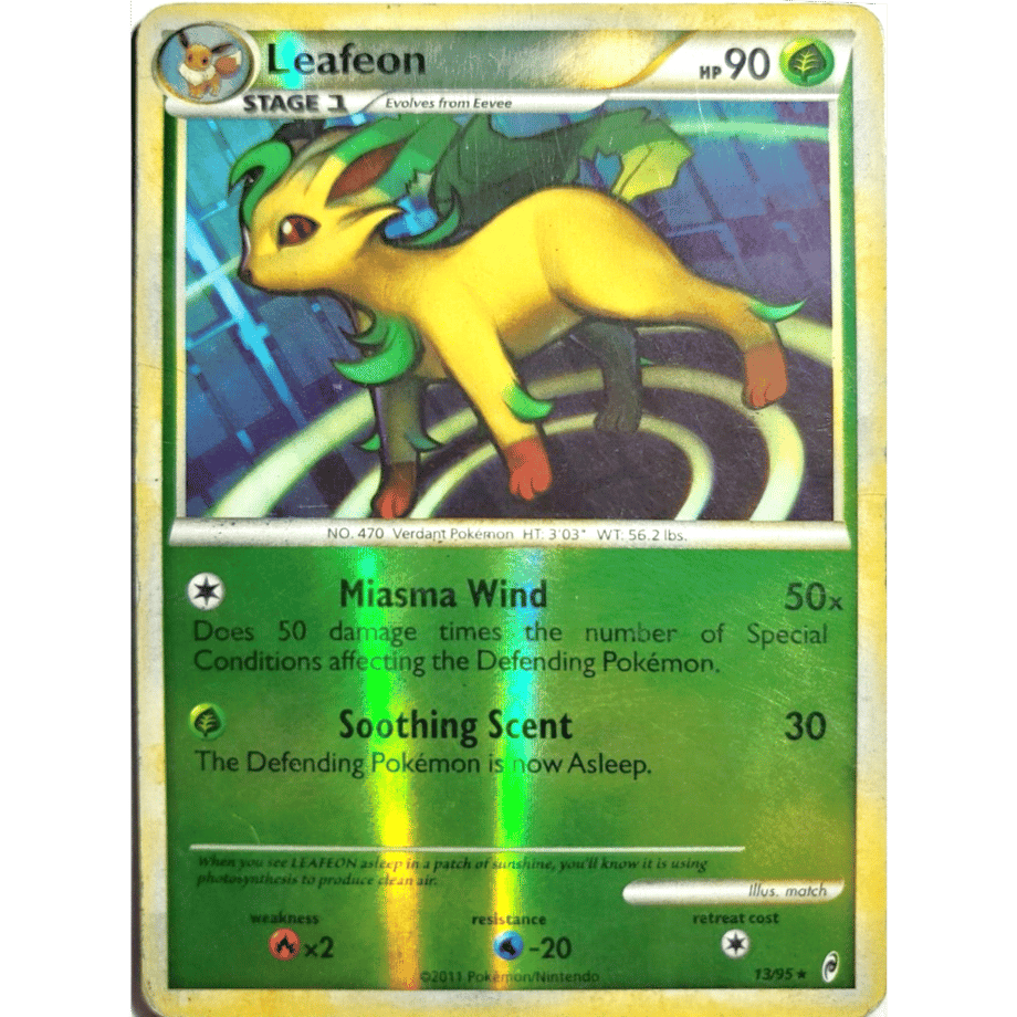 リーフィア 【海外限定絵柄】 / Leafeon - Call of Legends (13/95)【リバホロ】