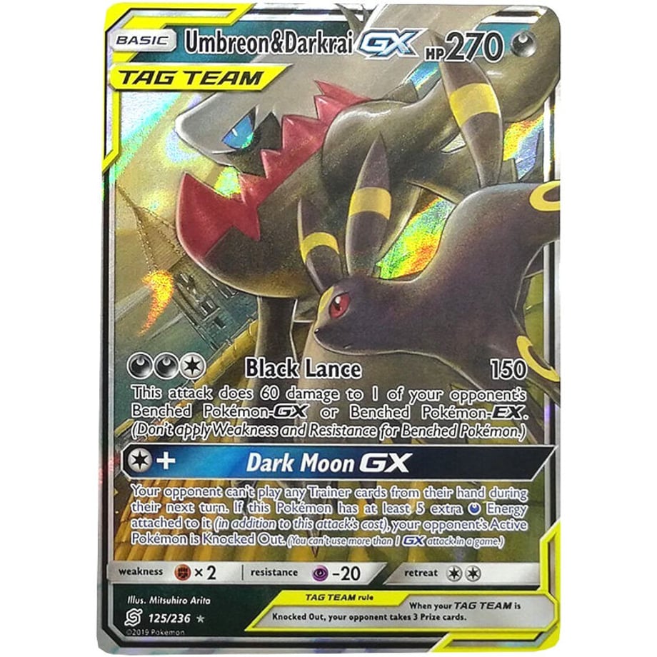 Umbreon & Darkrai GX (RR) - Unified Minds (125/236)