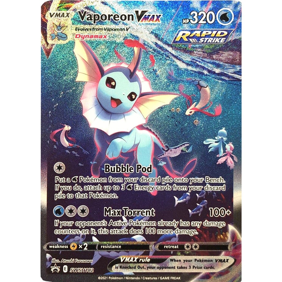 Vaporeon VMAX - Sword & Shield Promo Cards (SWSH182)