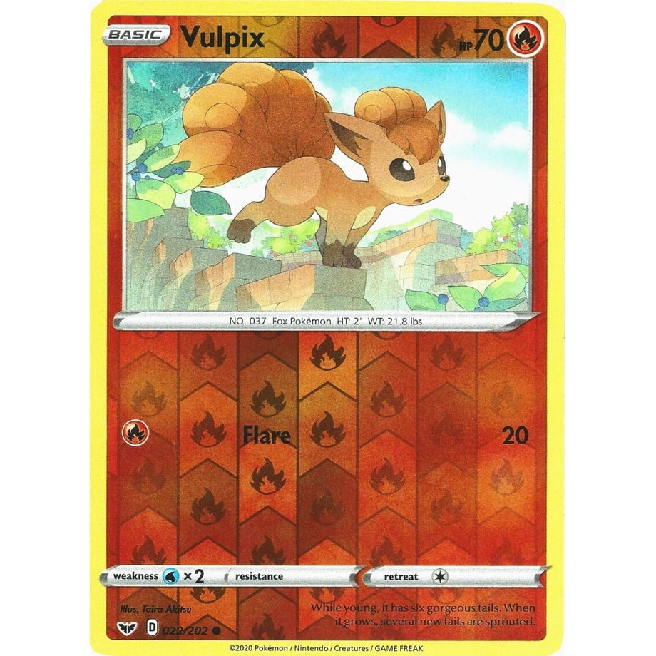 ロコン【リバホロ】 / Vulpix - Sword & Shield Base Set (022/202)