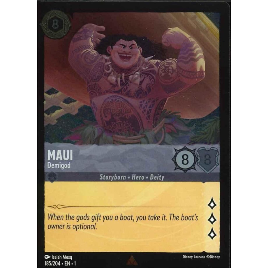 LORCANA マウイ【レア】 / Maui (Demigod) - 185/204-EN-1