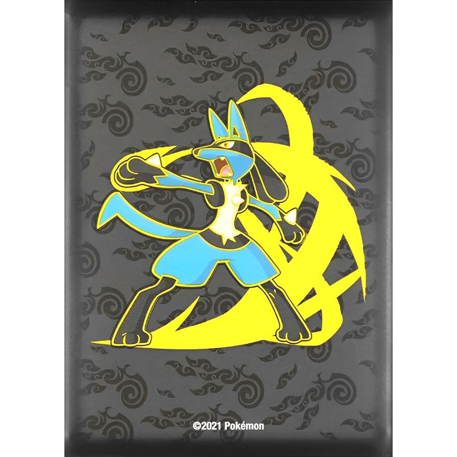 【バラ】 海外ポケセン限定 Lucario Focused Fighter (ルカリオ) スリーブ (2022)