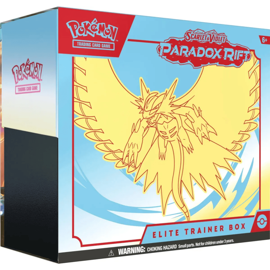 【箱潰れの場合があります】ポケモンカード Paradox Rift Elite Trainer Box (トドロクツキ)(青・黄色)