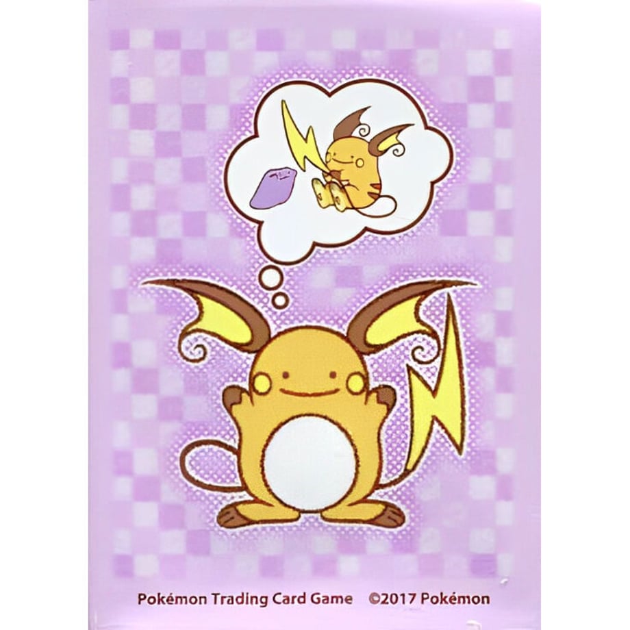 【バラ】 海外ポケセン限定 Ditto As Raichu(へんしんメタモン ライチュウ)スリーブ (2017)