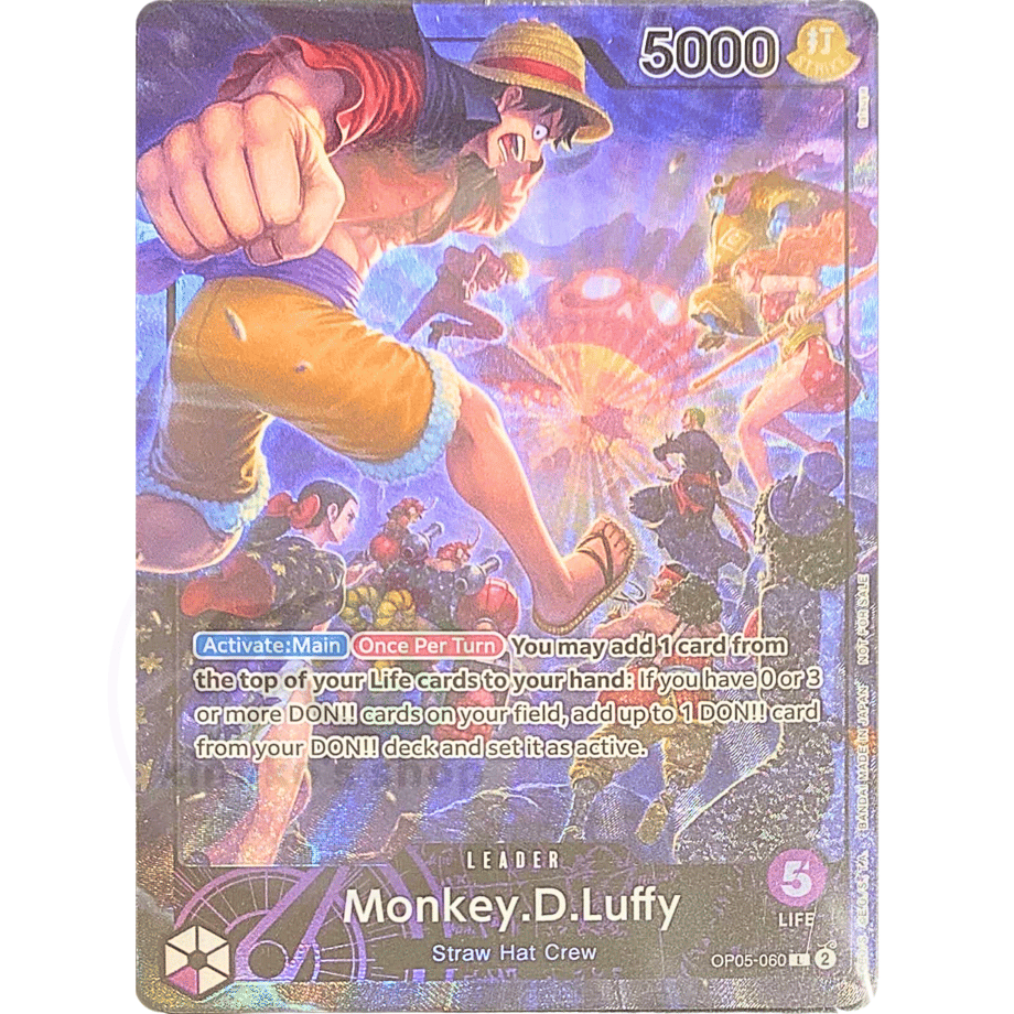 未開封プロモ【英語版】ワンピースカード PSAマガジン モンキー・D・ルフィ 【パラレル】/ Money.D.Luffy (英OP05-060)