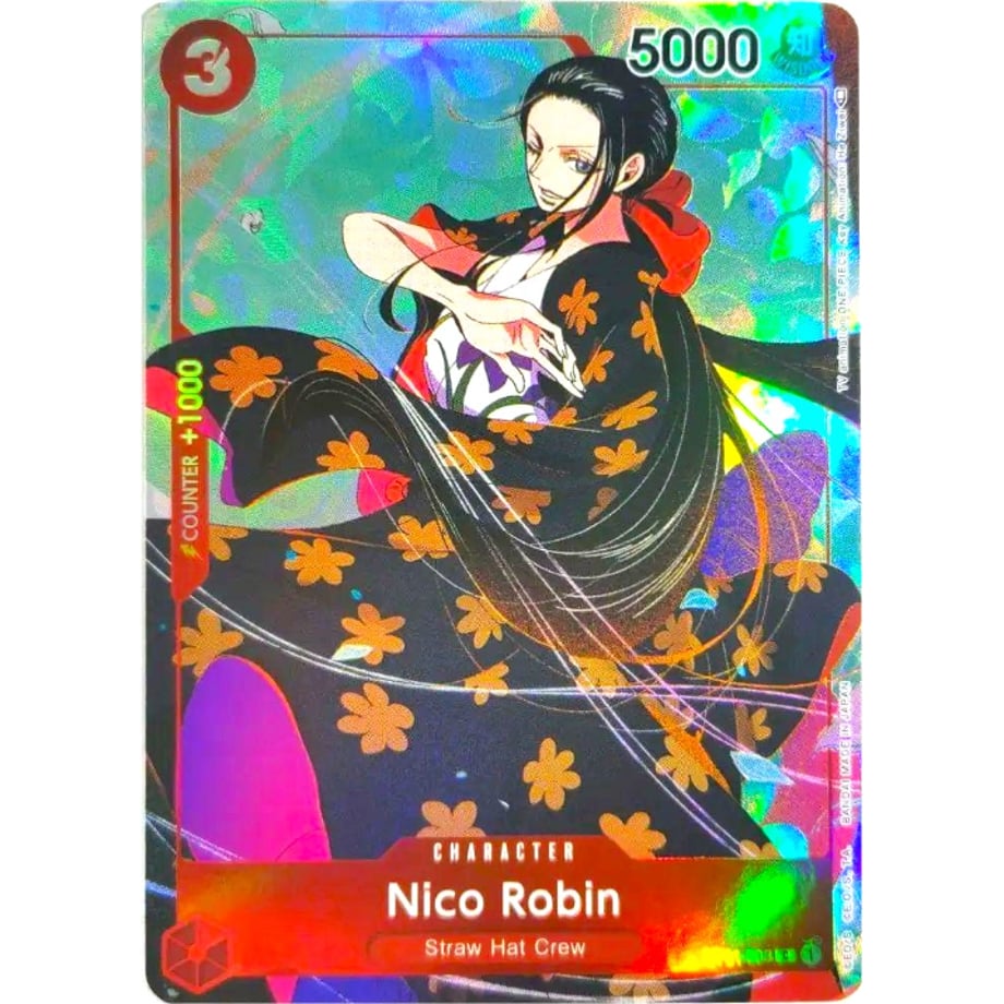 【英語版】ワンピースカード 海外限定仕様 ニコ・ロビン 【パラレル】/ Nico Robin (英ST01-008)