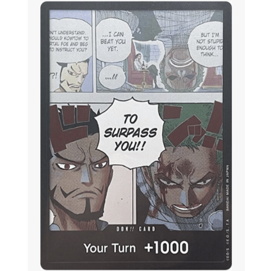 ドンカード ワンピースカード 海外 ゾロ ミホーク ドン!!カード【ミホーク＆ゾロ】 海外イラスト版【ミホーク