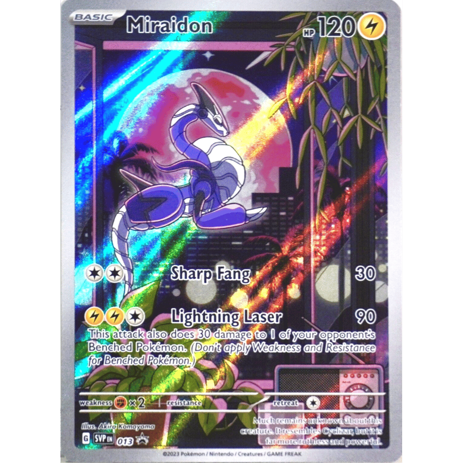 ミライドン(AR仕様)【シールド戦「トリプレットビート」プロモ絵柄】 / Miraidon - SV: Scarlet & Violet Promo Cards (013)