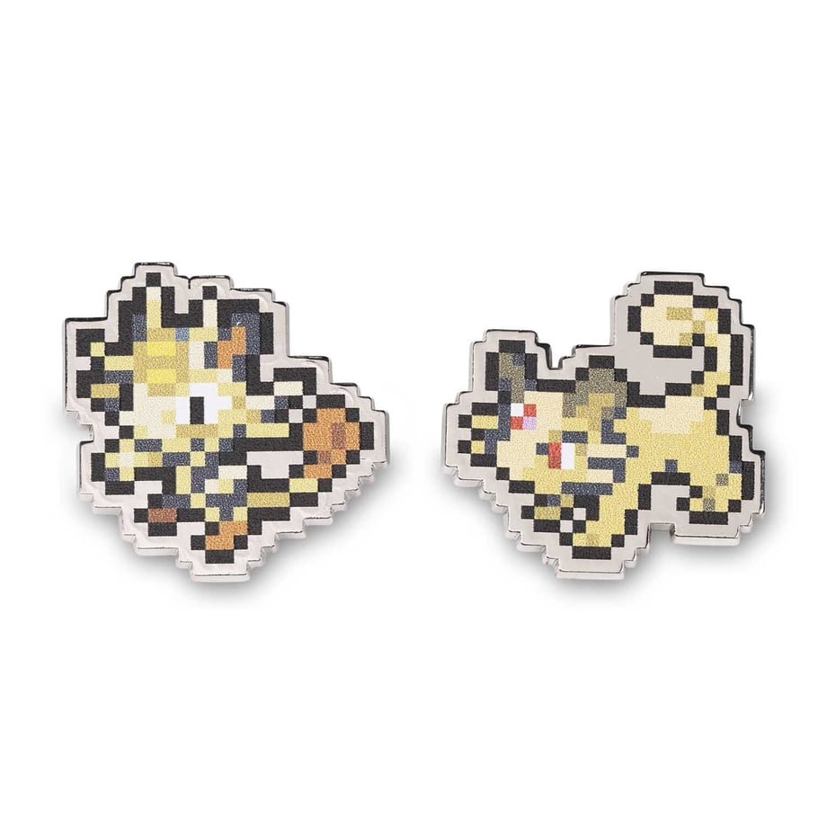 Pokemon Center Exclusive Meowth Persian Pixel Pin