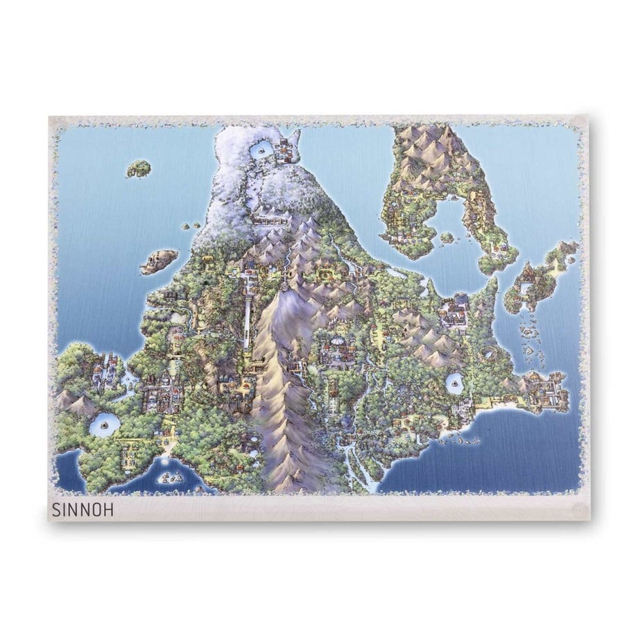 ポケモンセンター限定 シンオウ地方 ポスター (約45.7cm × 61cm)