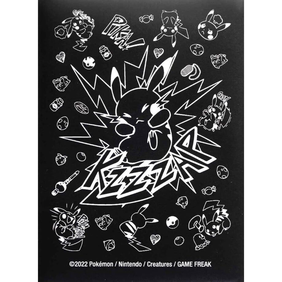 【バラ】 海外ポケセン限定 Pikachu Comic-Style(コミックスタイル アタック) スリーブ (2022)