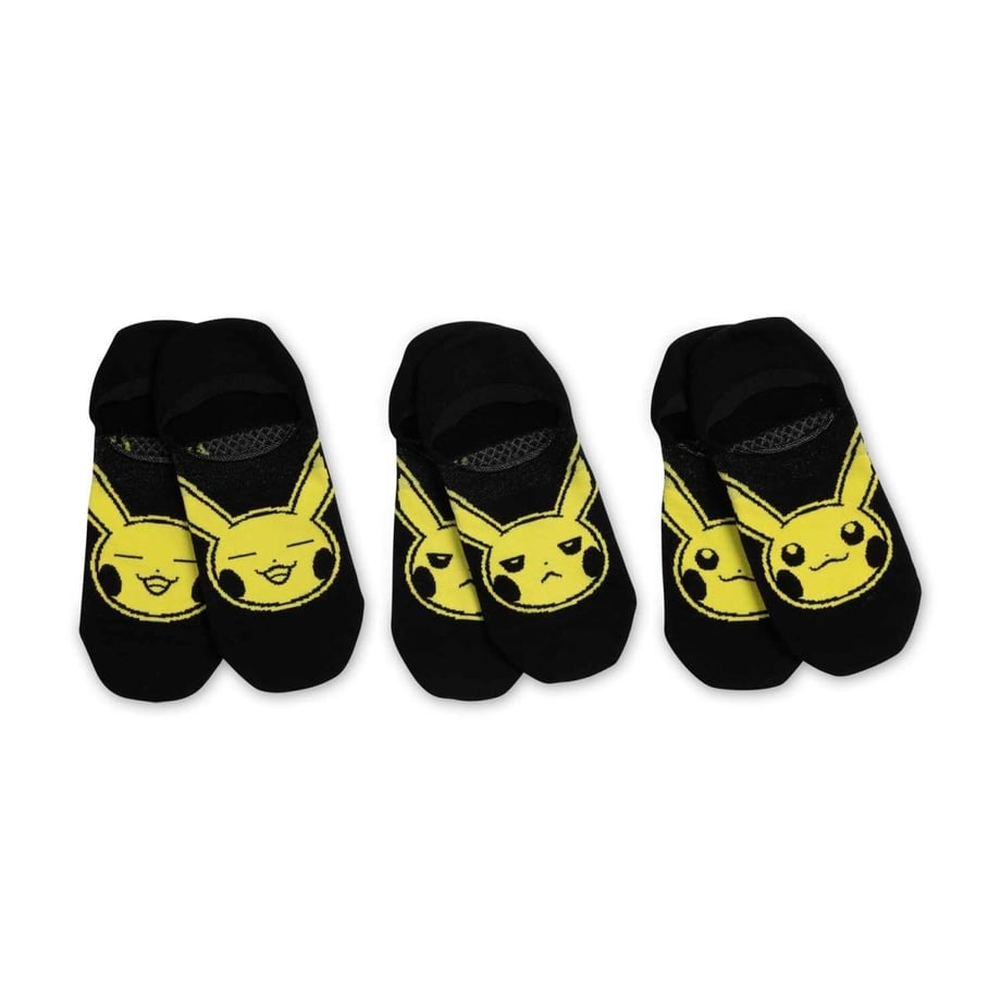 Pikachu socks exclusive to overseas Pokemon Centers (set of 3, one size for adults)