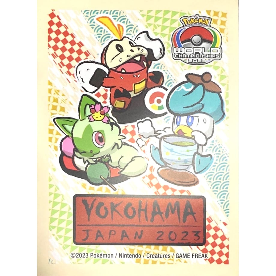 【バラ】 日版 ニャオハ&ホゲータ&クワッス ポケモンワールドチャンピオンシップス2023 スリーブ (2023)