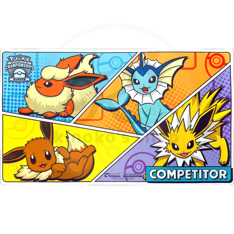 EUROPE イーブイ サンダース ブースター シャワーズ 海外 プレイマット ポケモンカード 2023 International Championships プレイマット