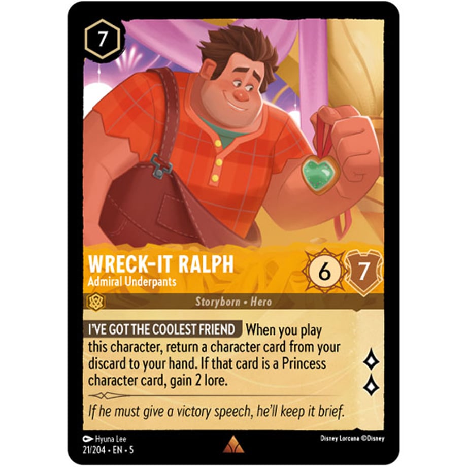 LORCANA レック・イット・ラルフ【レア】 / Wreck-It Ralph (Admiral Underpants) - 21/204-EN-5