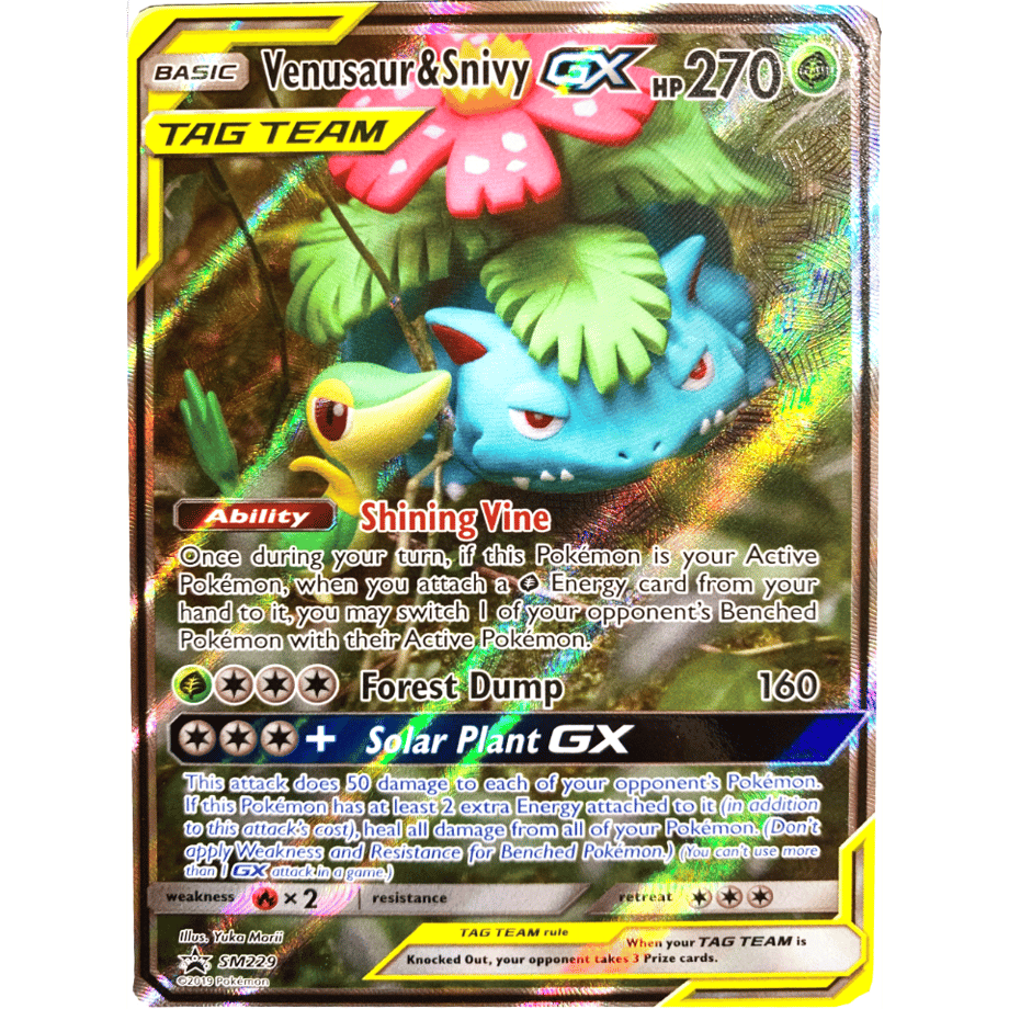 フシギバナ&ツタージャGX(SA)【SR】 / Venusaur & Snivy GX - SM Promos (SM229)