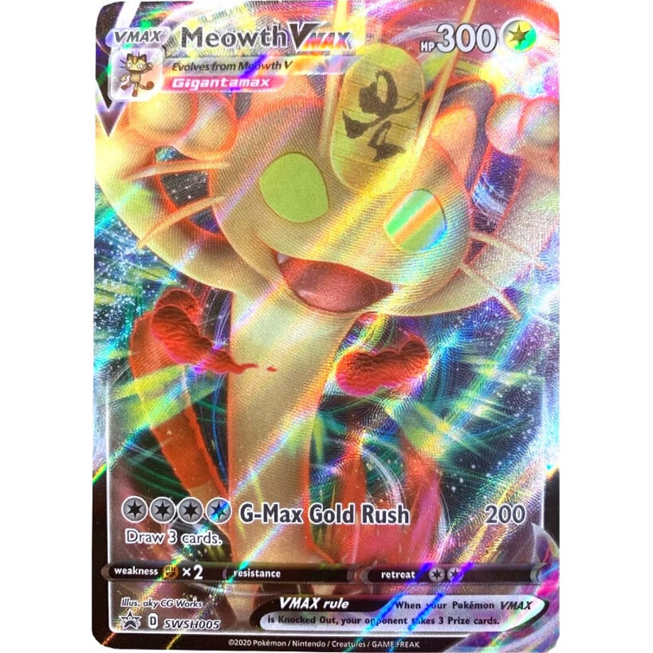 ニャースVMAX【P】 / Meowth VMAX - Sword & Shield Promo Cards (SWSH005)