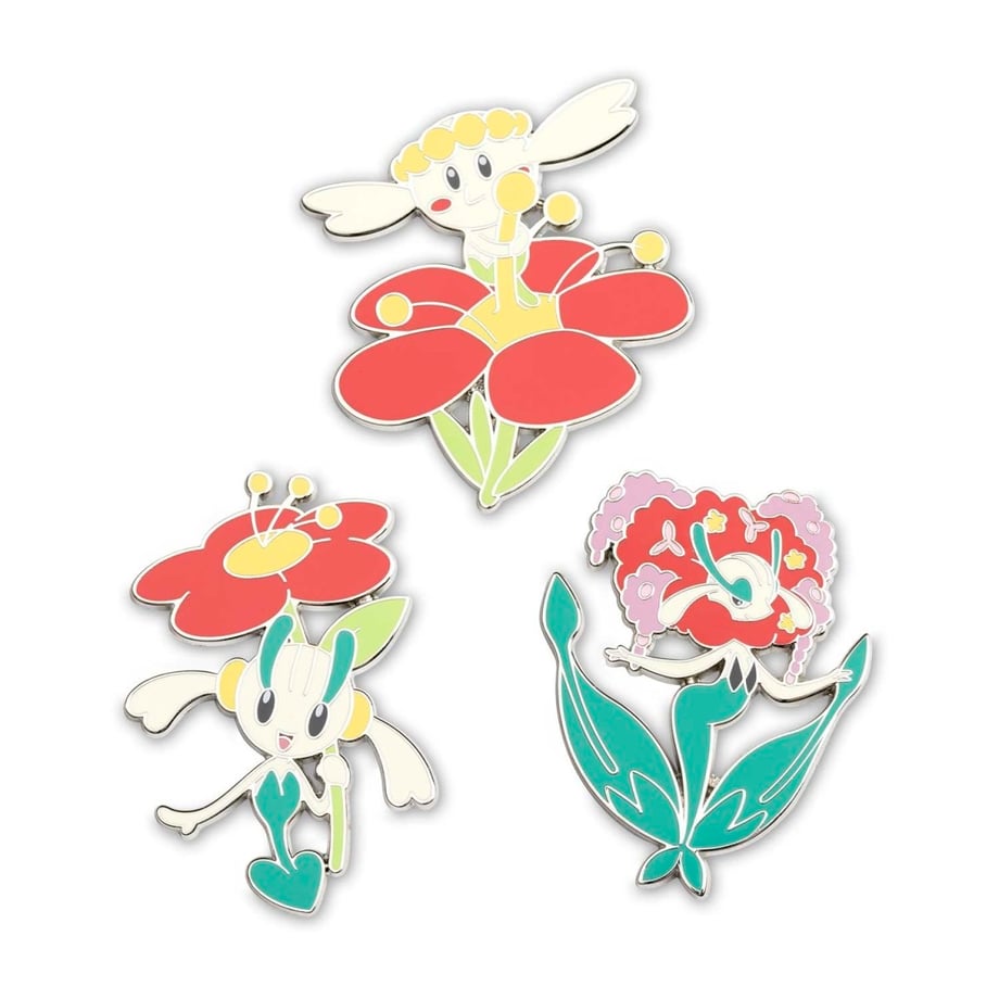 ポケモンセンター限定 フラベベ・フラエッテ・フラージェス ピン