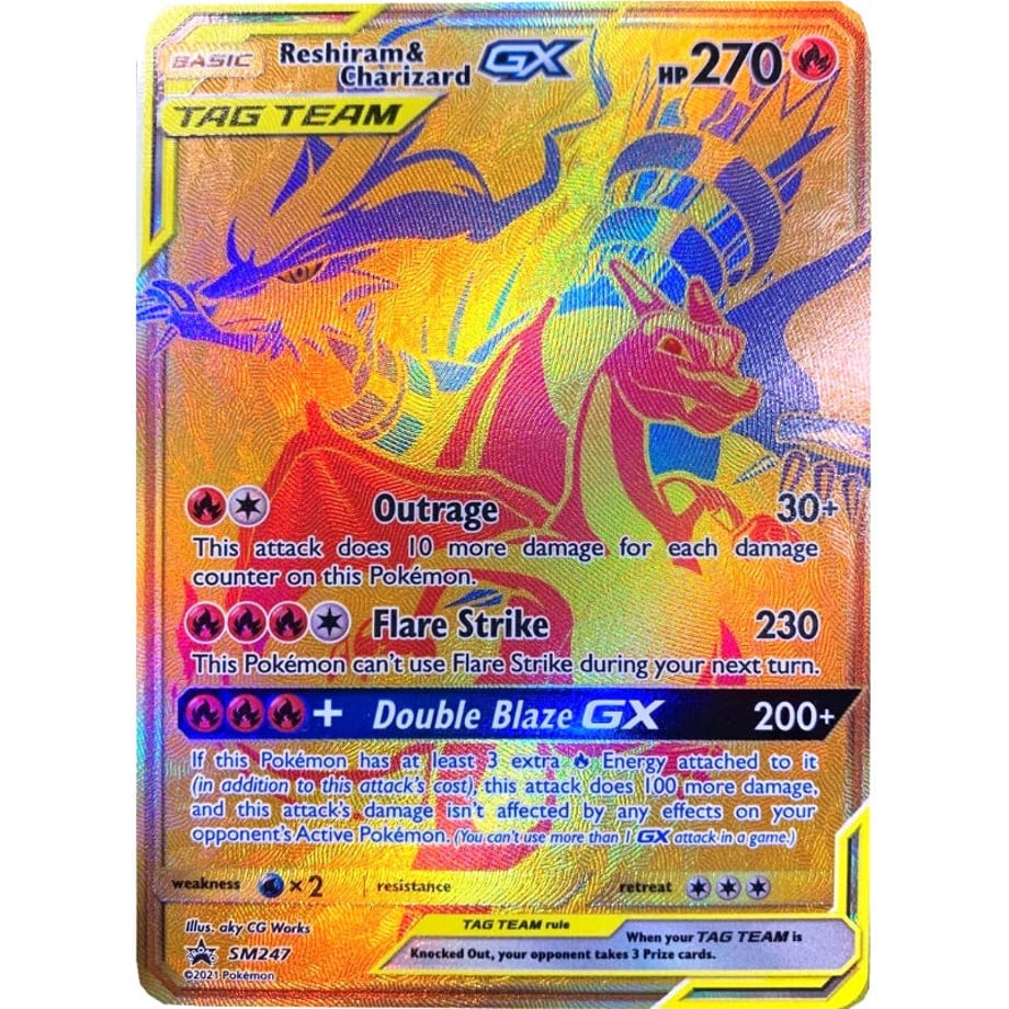 レシラム&リザードンGX【UR】 / Reshiram & Charizard GX - SM Promos (SM247)