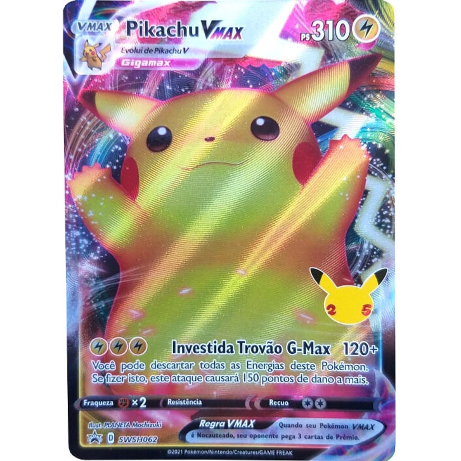 ピカチュウVMAX【仰天のボルテッカー パック購入特典プロモ絵柄】/ Pikachu VMAX - Sword & Shield Promo Cards (SWSH062)