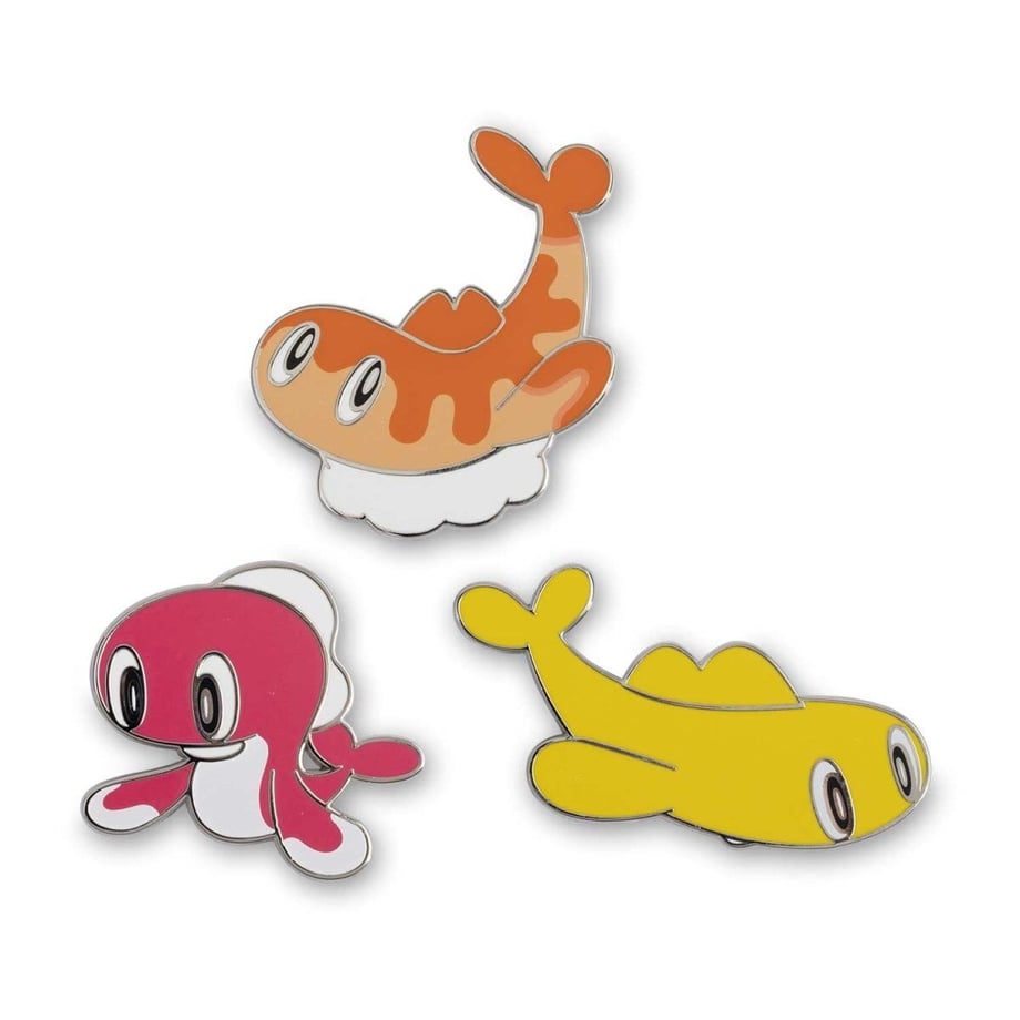 Pokémon Center Exclusive Sharitatsu Pin (Set of 3)