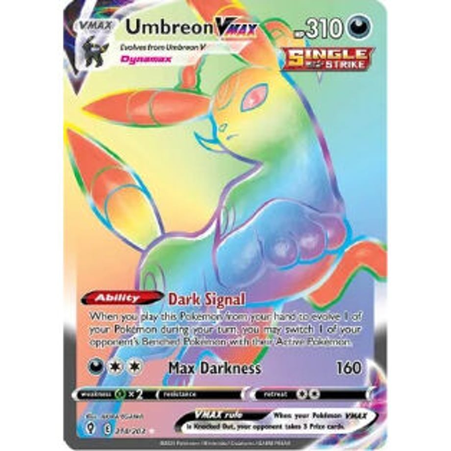 【A】ブラッキーVMAX【HR】 / Umbreon VMAX - Evolving Skies (214/203)