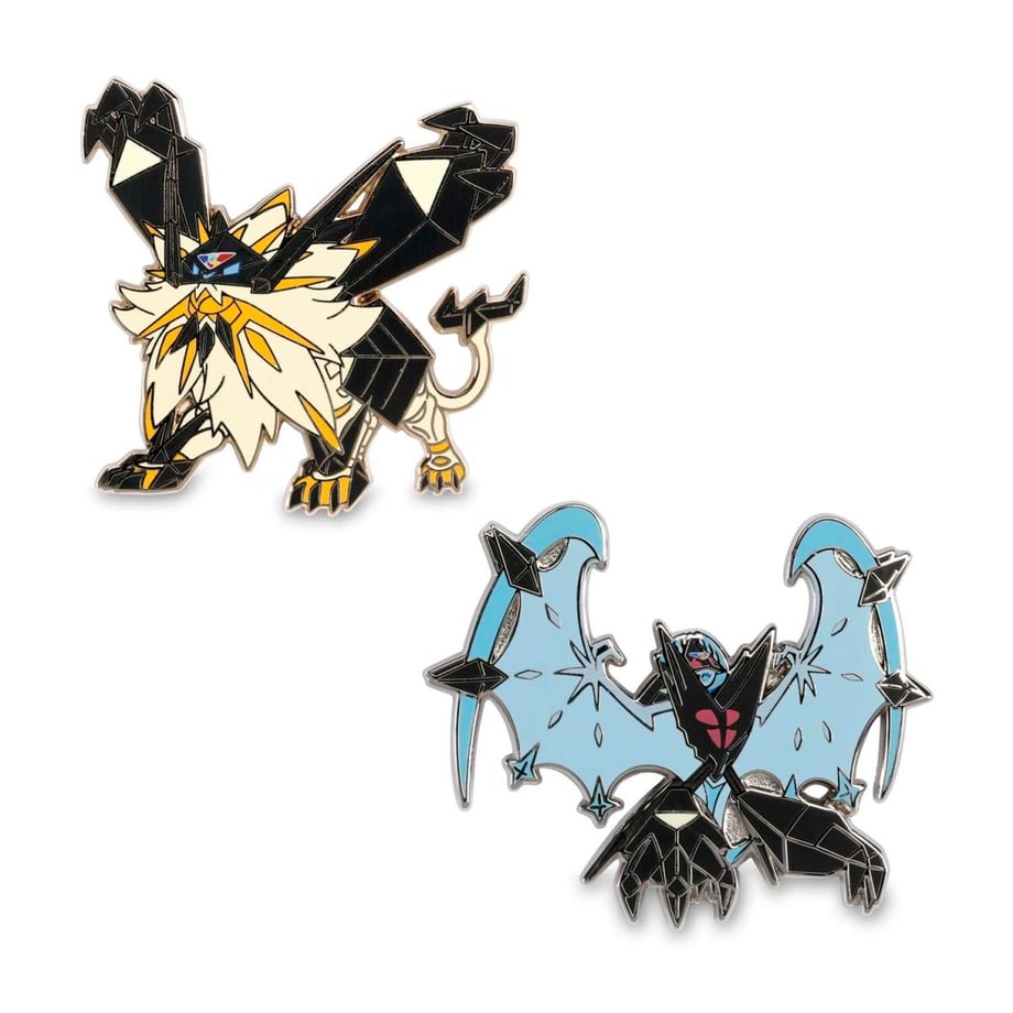 ポケモンセンター限定 ネクロズマたそがれのたてがみ・ネクロズマあかつきのつばさ ピン