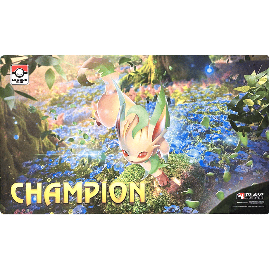 ポケモンカード リーフィア　プレイマット LEAGUE CUP CHAMPION Pokemon Card 2018 League Cups Leafeon Playmat