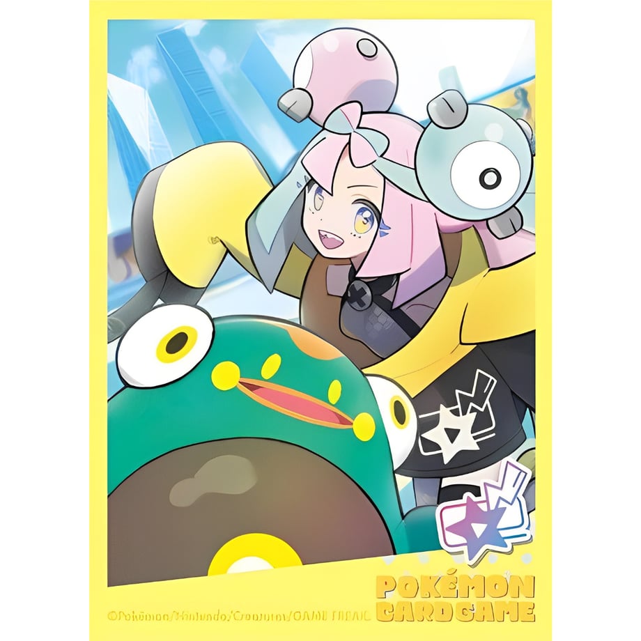 【バラ】 日版 ポケセン限定 POKÉMON TRAINERS ナンジャモ&ハラバリー スリーブ (2023)