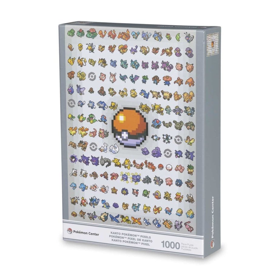 Overseas Pokémon Center Exclusive Kanto Region Pokémon Pixel 151 Jigsaw Puzzle (1000 Pieces)