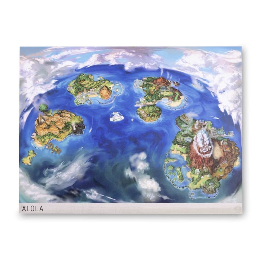 ポケモンセンター限定 アローラ地方 ポスター (約45.7cm × 61cm)