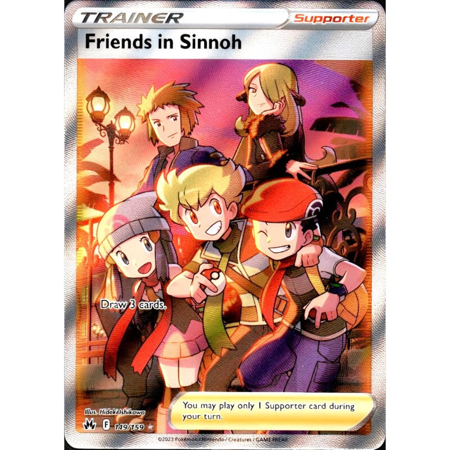 シンオウの仲間たち 【SR】/ Friends in Sinnoh - Crown Zenith (149/159)