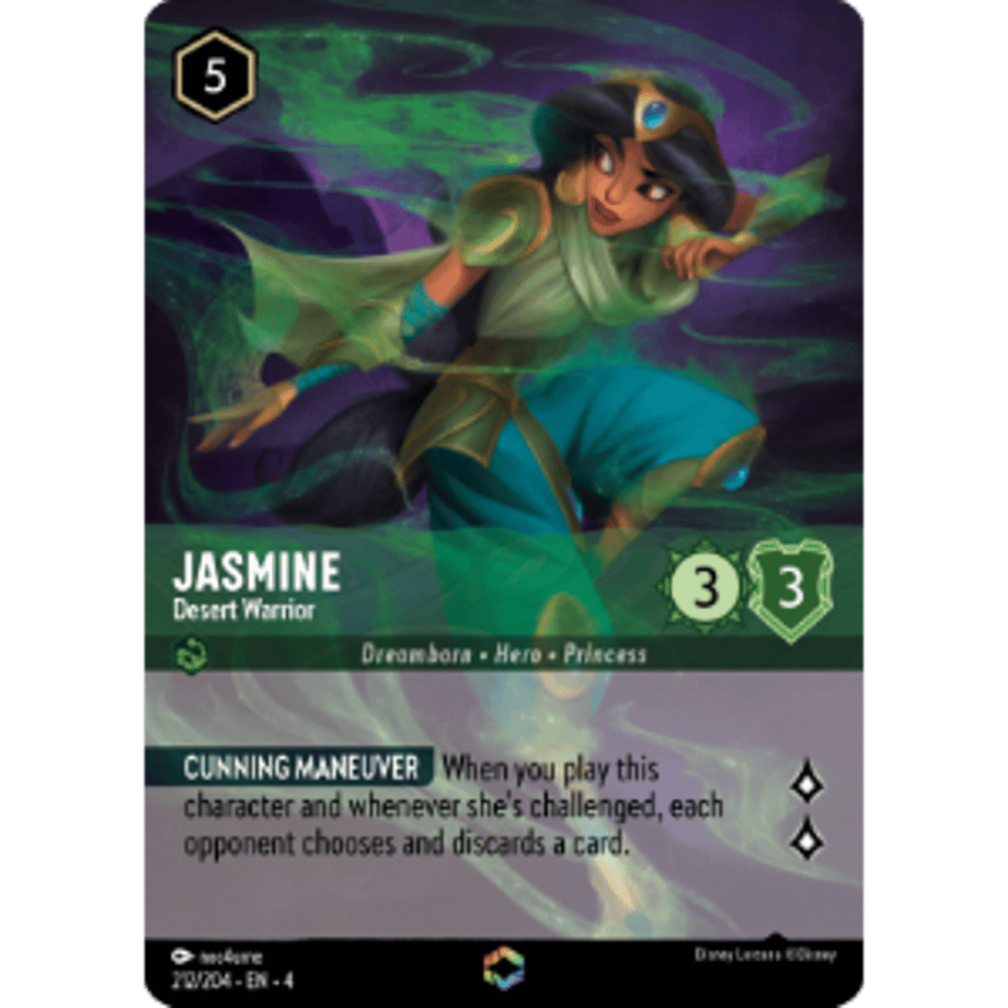 LORCANA Jasmine [Enchanted] / Jasmine (Desert Warrior) - 212/204-EN-4