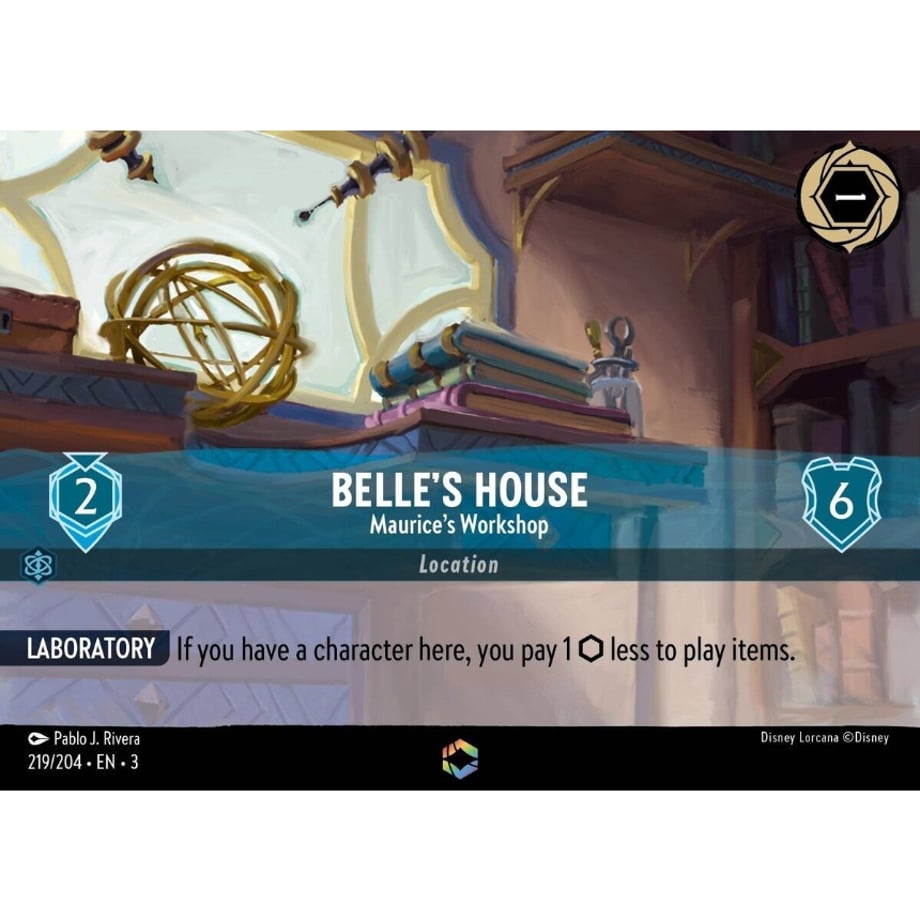 LORCANA ベルの家 【エンチャンテッド】 / Belle's House (Maurice's Workshop) - 219/204-EN-3