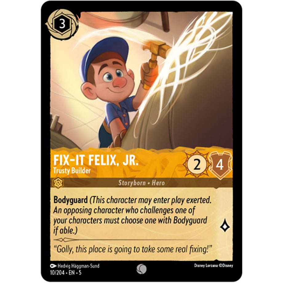 LORCANA フィックス・イット・フェリックスJr.【コモン】 / Fix‐It Felix, Jr. (Trusty Builder) - 10/204-EN-5