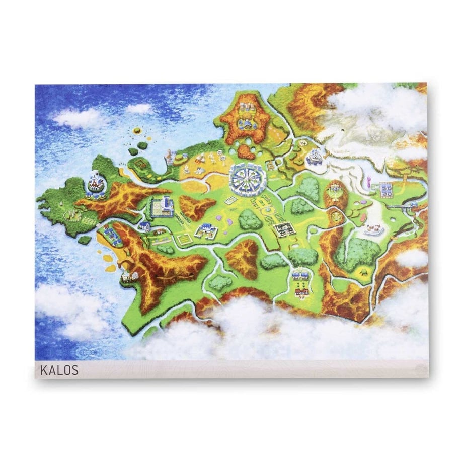 ポケモンセンター限定 カロス地方 ポスター (約45.7cm × 61cm)