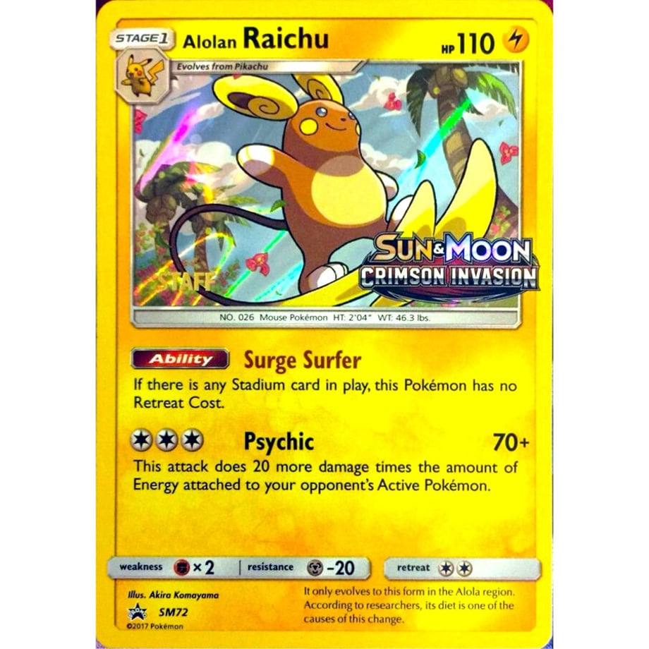 Alolan Raichu (Prerelease) - SM Promos (SM72)