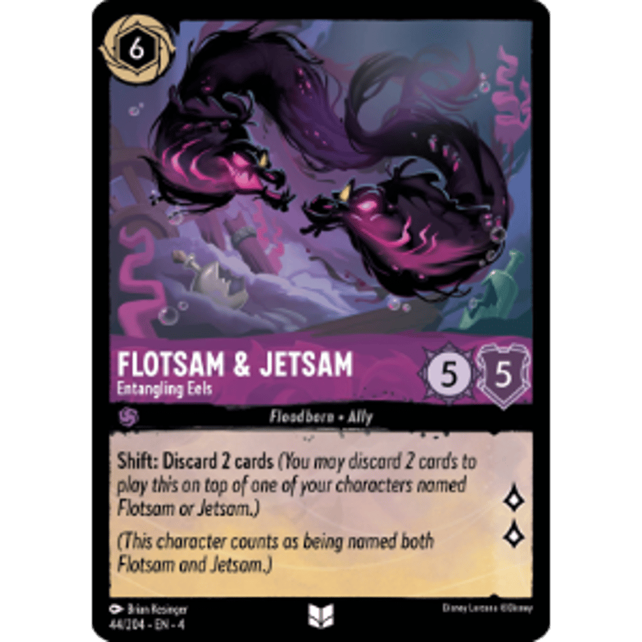 LORCANA フロットサム&ジェットサム【アンコモン】 / Flotsam & Jetsam (Entangling Eels) - 44/204-EN-4