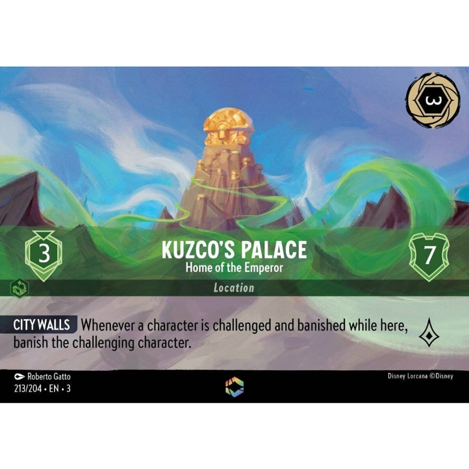 LORCANA クスコの宮殿 【エンチャンテッド】 / Kuzco's Palace (Home of the Emperor) - 213/204-EN-3