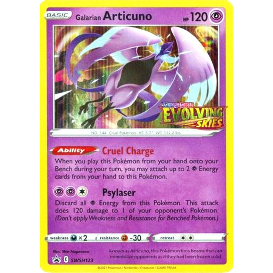 Galarian Articuno (Prerelease) - Sword & Shield Promo Cards (SWSH123)