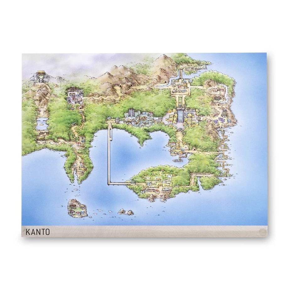 ポケモンセンター限定 カントー地方 ポスター (約45.7cm × 61cm)