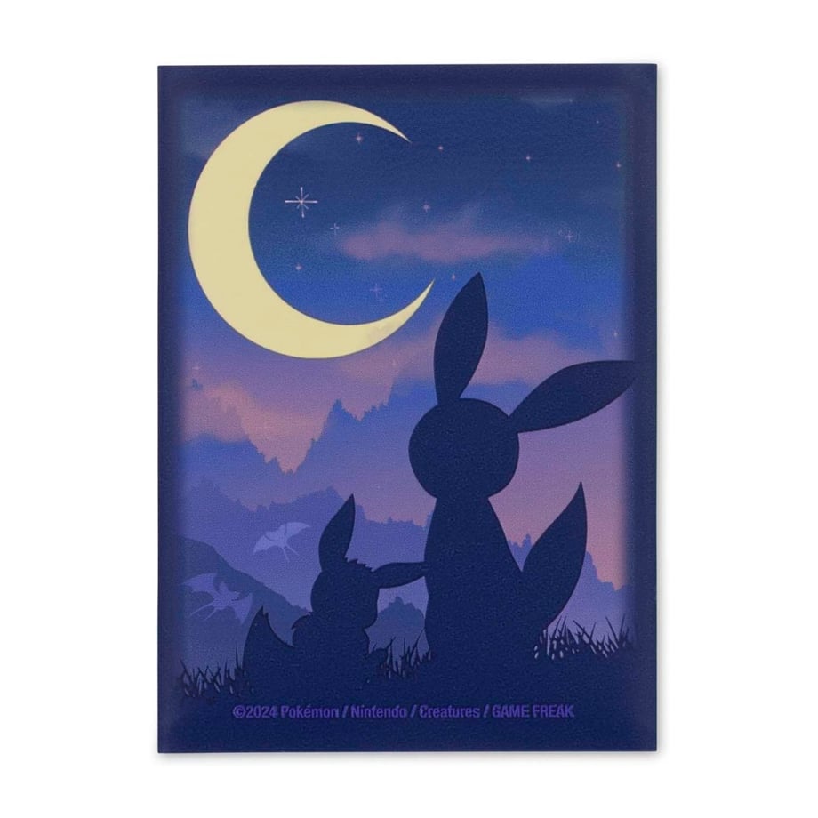 【バラ】海外ポケセン限定 イーブイ & ブラッキー 夕暮れ スリーブ (2024)