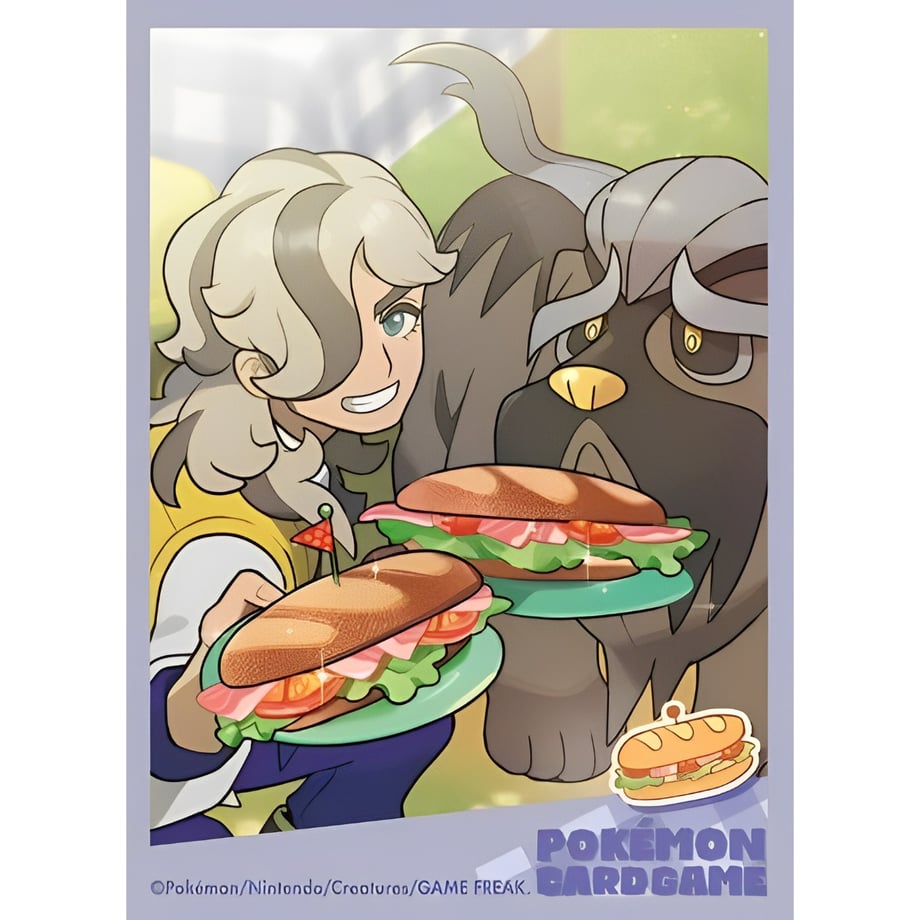 【バラ】 日版 ポケセン限定 POKÉMON TRAINERS ペパー&マフィティフ スリーブ (2023)