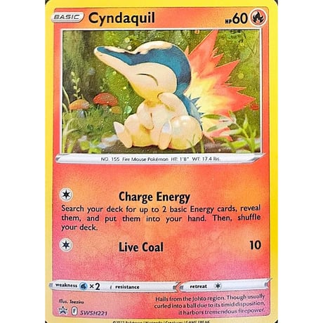 ヒノアラシ【コスモスホロ】 / Cyndaquil - Sword & Shield Promo (SWSH221)