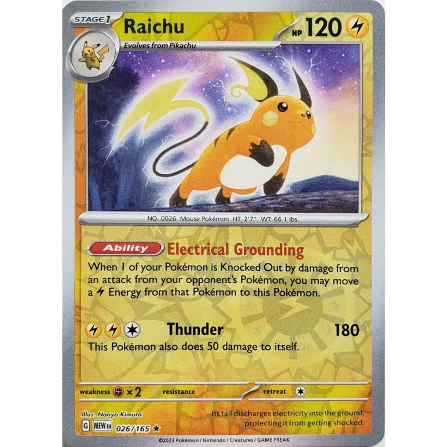 Raichu - Scarlet &amp; Violet 151 (026/165)