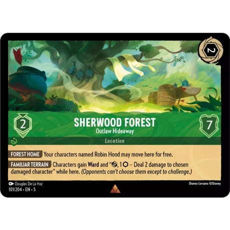 LORCANA Sherwood Forest (Outlaw Hideaway) - 101/204-EN-5