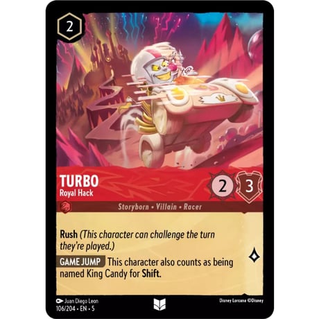 LORCANA Turbo (Uncommon) / Turbo (Royal Hack) - 106/204-EN-5